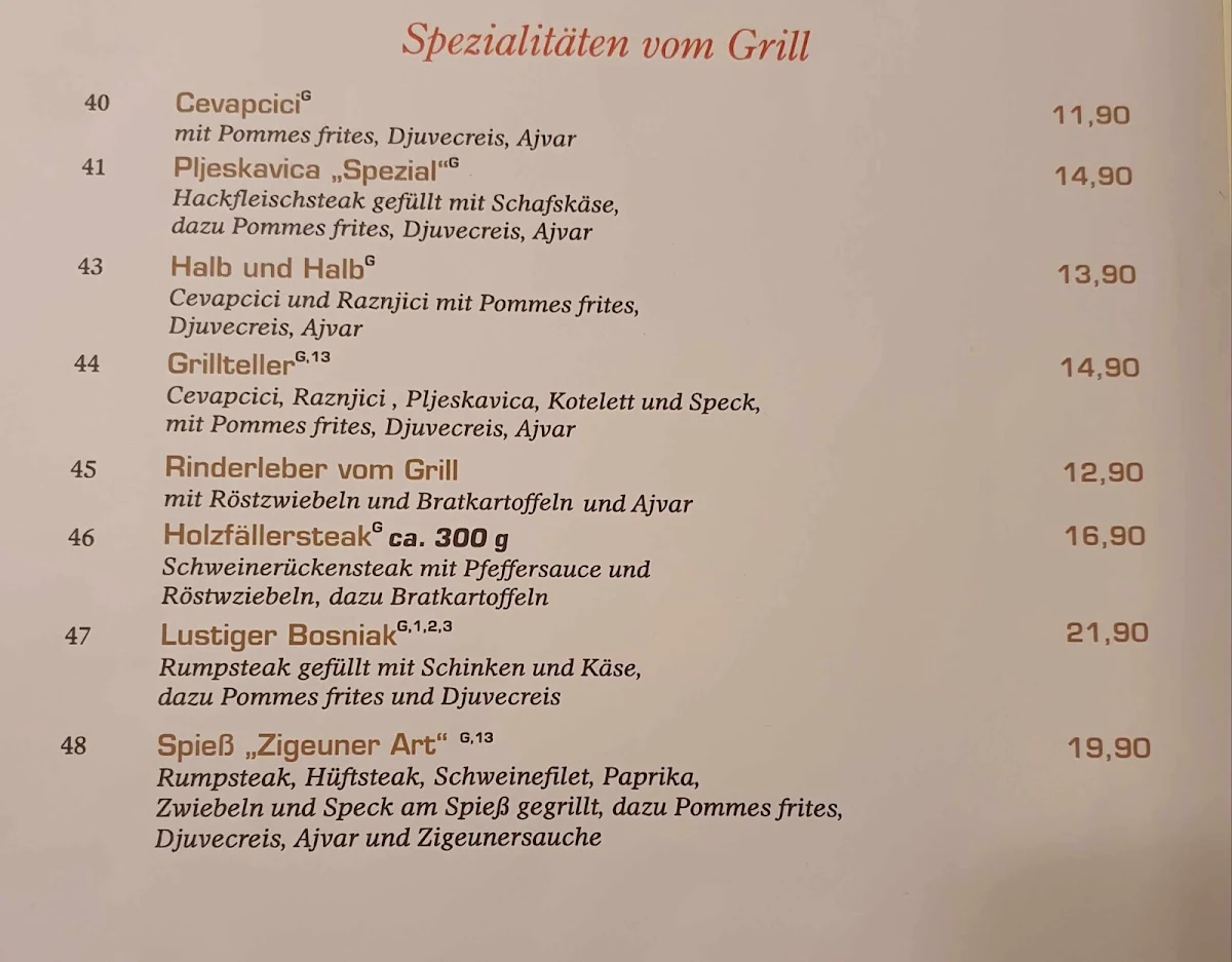 Speisekarte photo 1