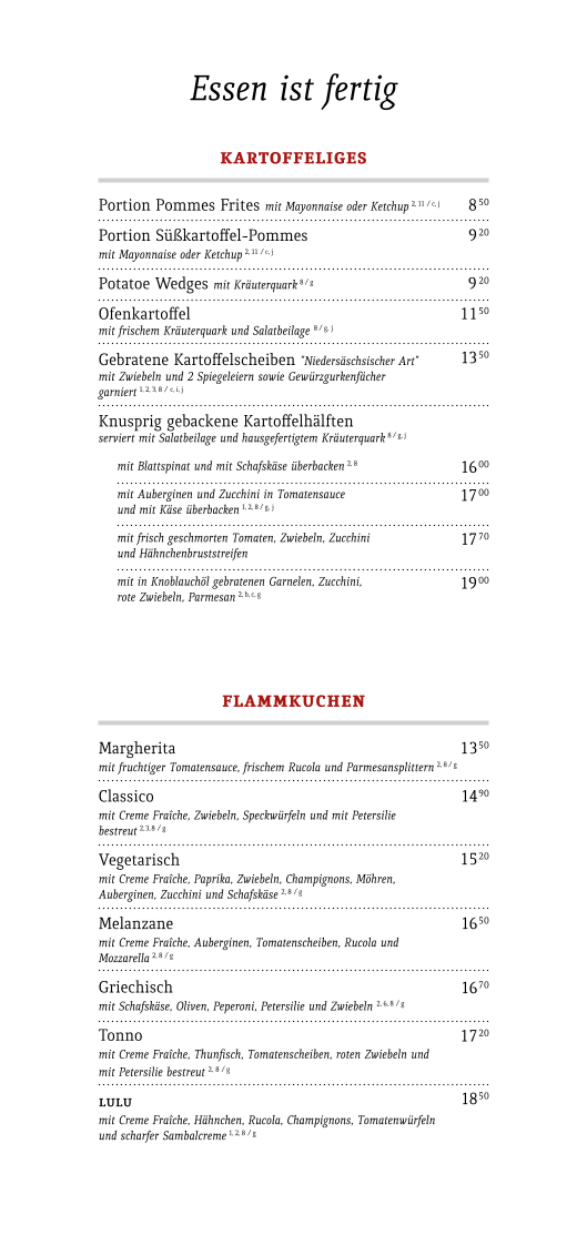 Speisekarte photo 6