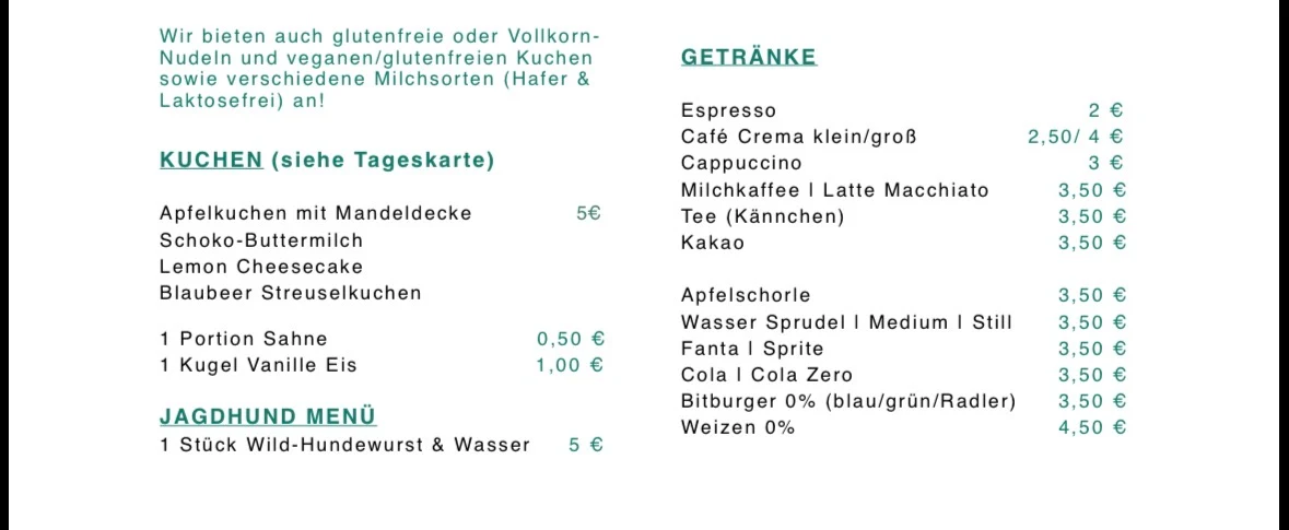 Speisekarte photo 3