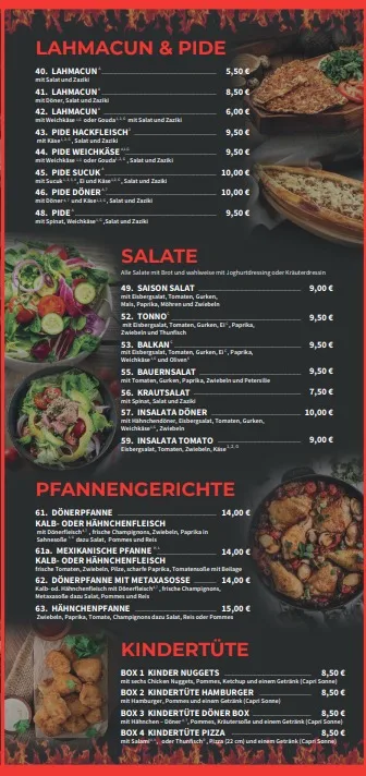 Speisekarte photo 2