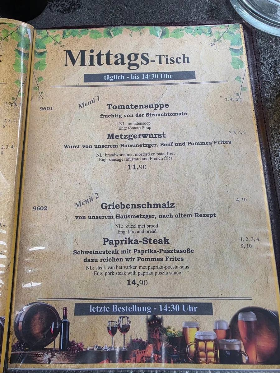 Speisekarte photo 5