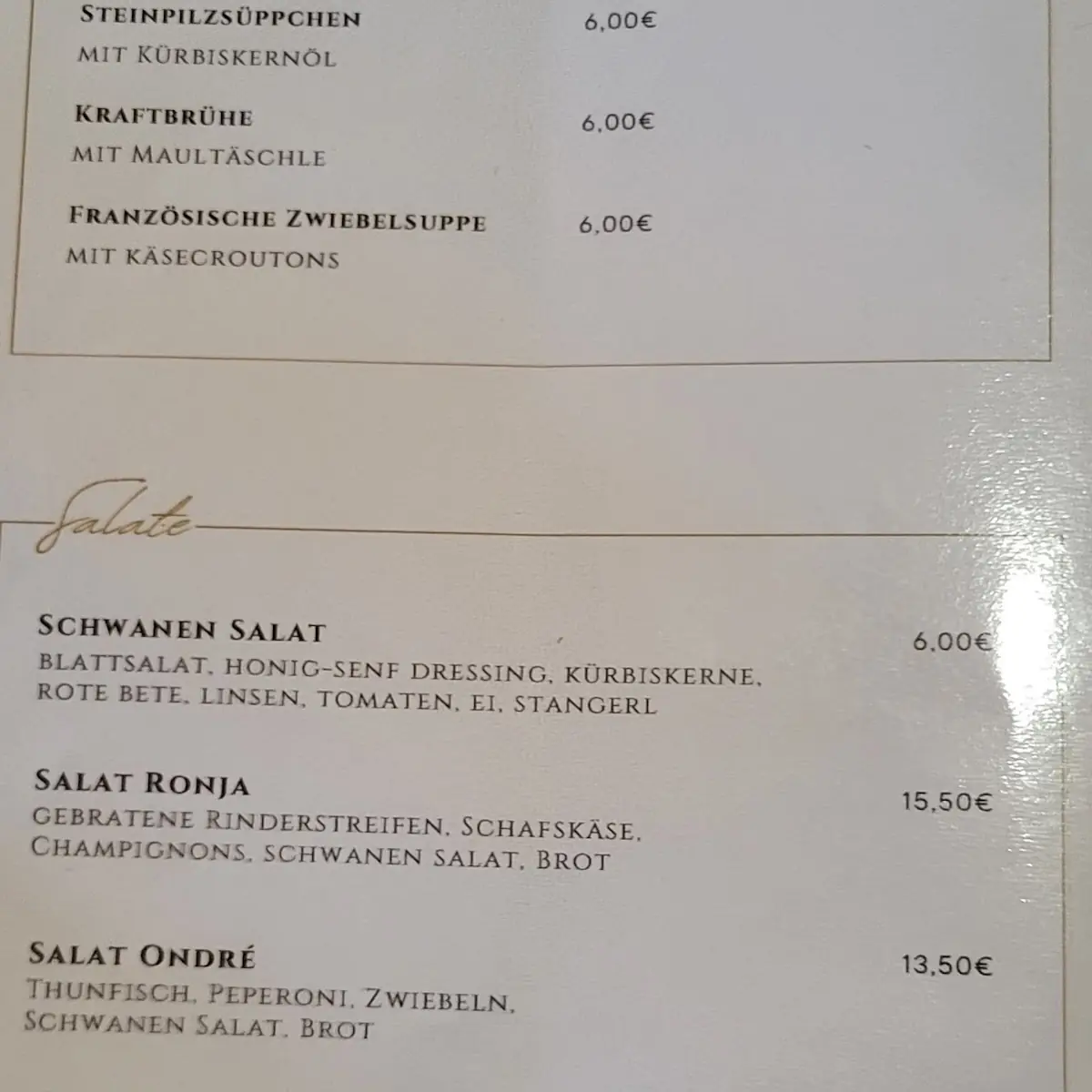 Speisekarte photo 3