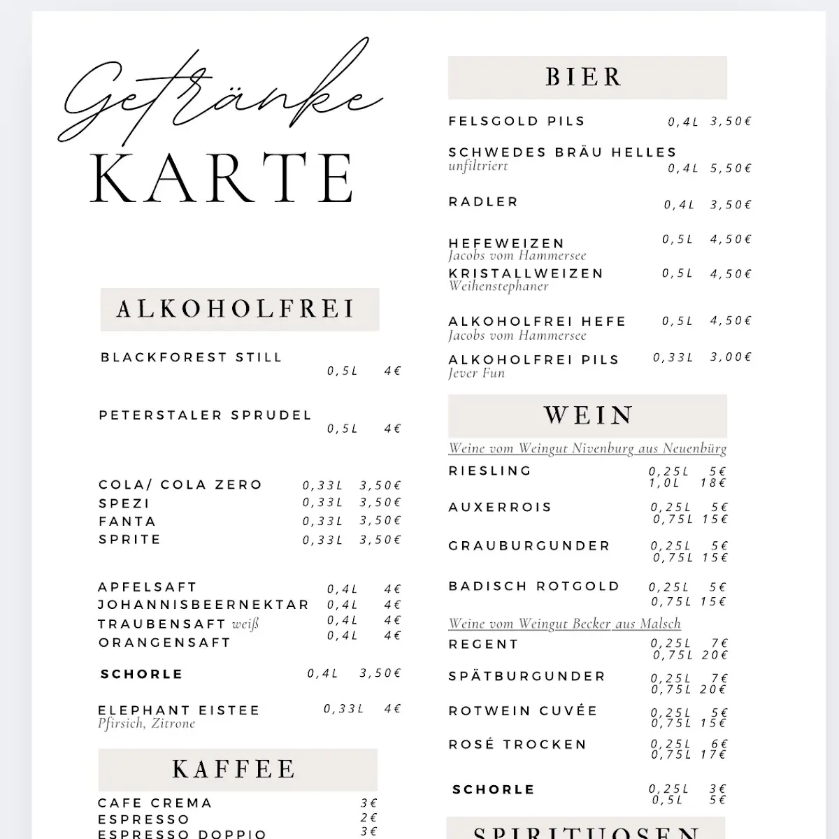 Speisekarte photo 6