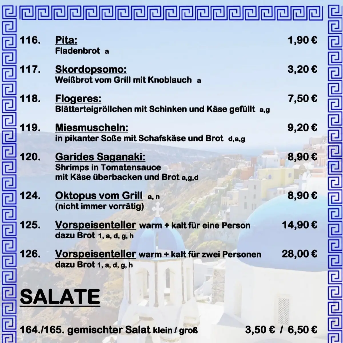 Speisekarte photo 2