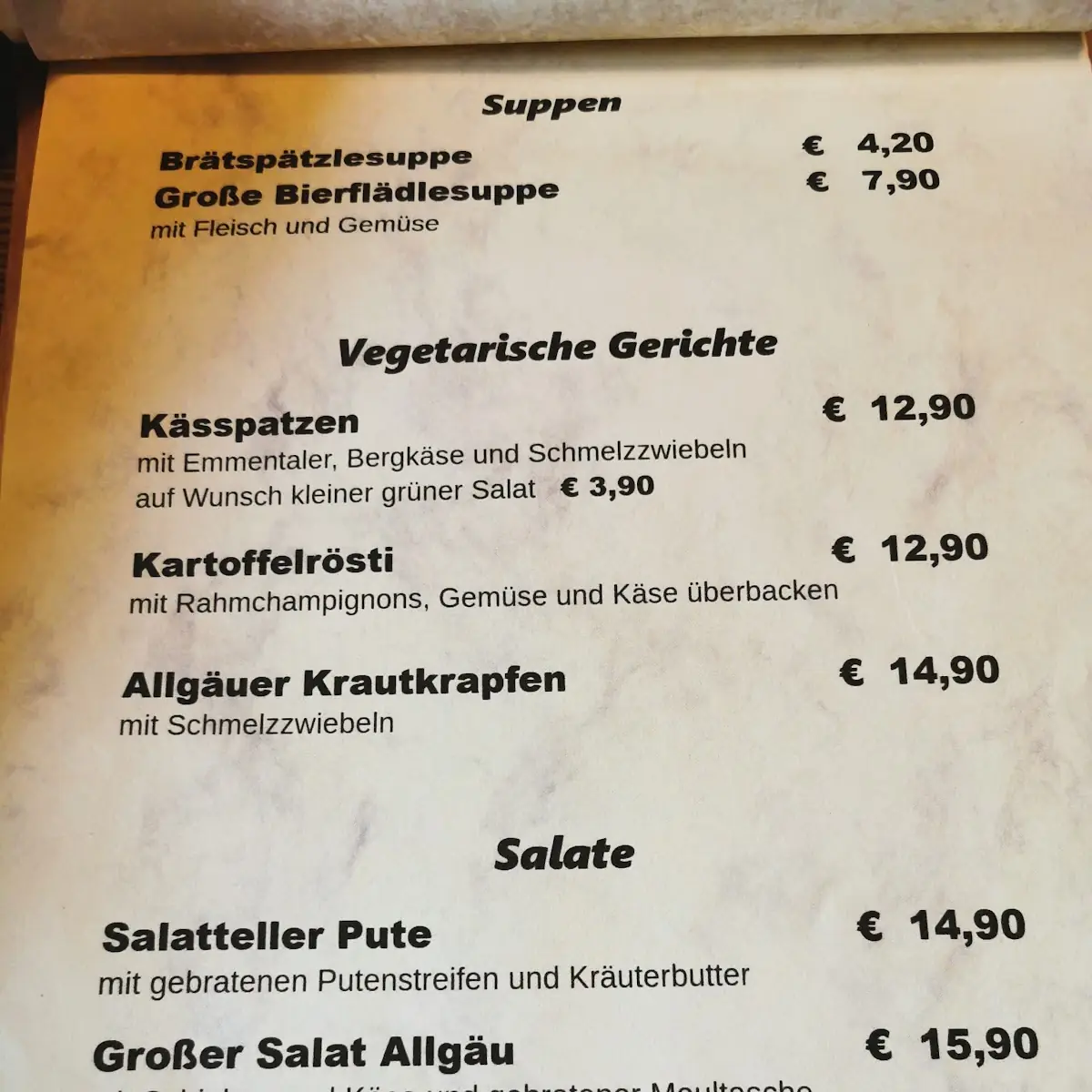 Speisekarte photo 4