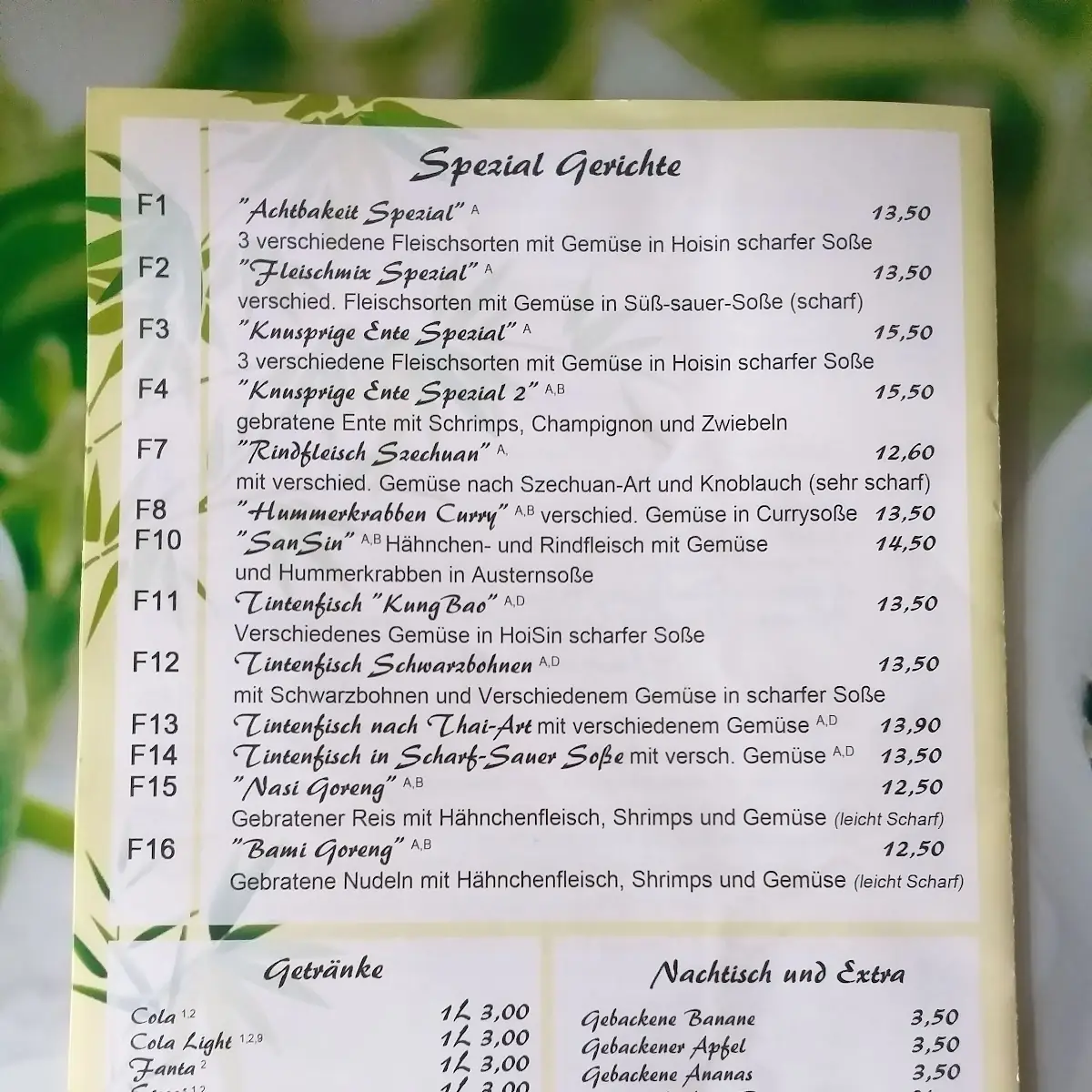 Speisekarte photo 2