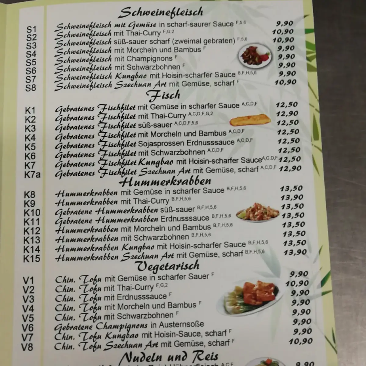Speisekarte photo 4