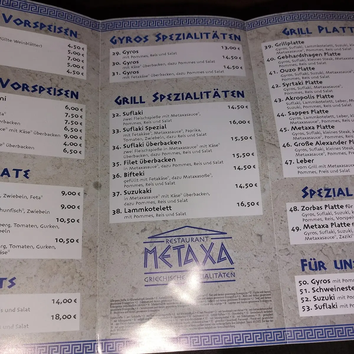 Speisekarte photo 1