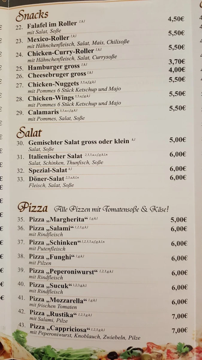 Speisekarte photo 2