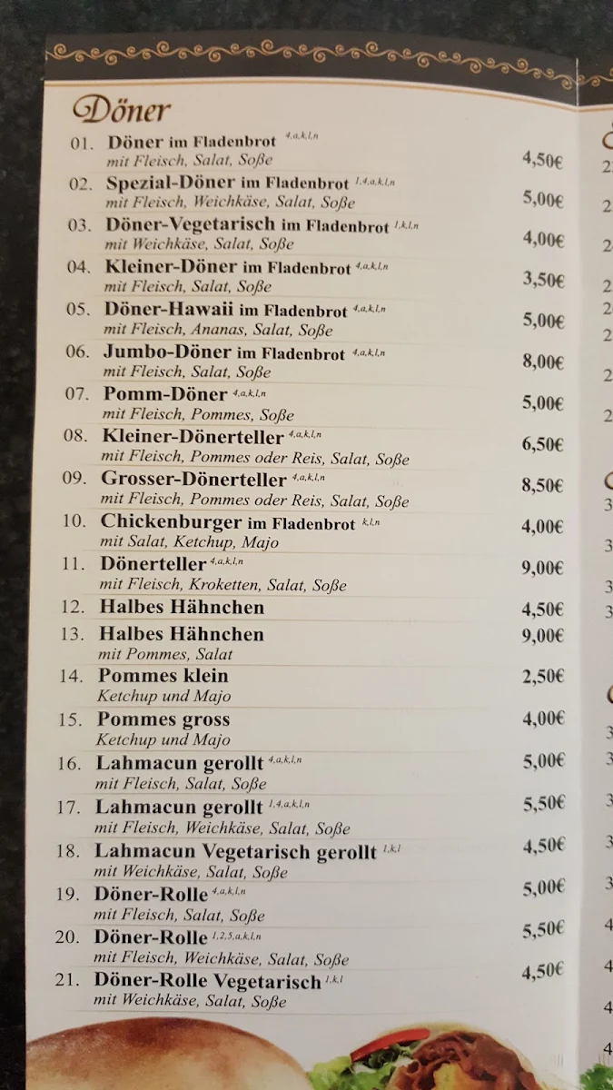 Speisekarte photo 3