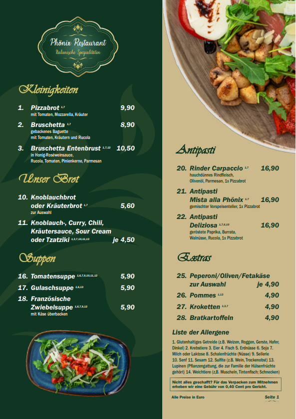 Speisekarte photo 2