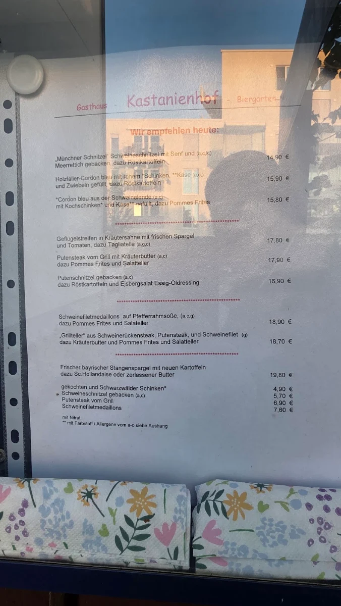Speisekarte photo 1