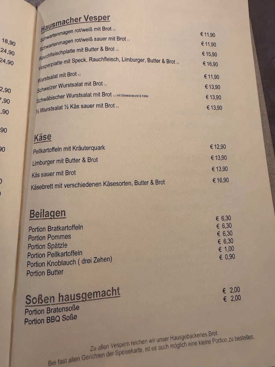 Speisekarte photo 4