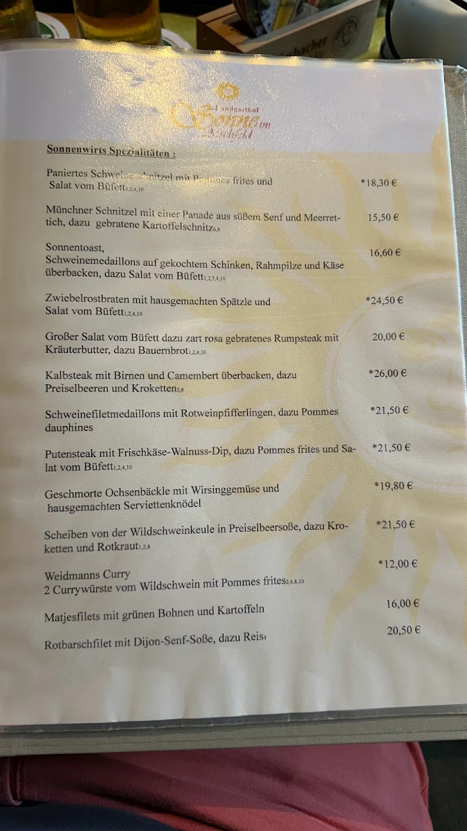 Speisekarte photo 2
