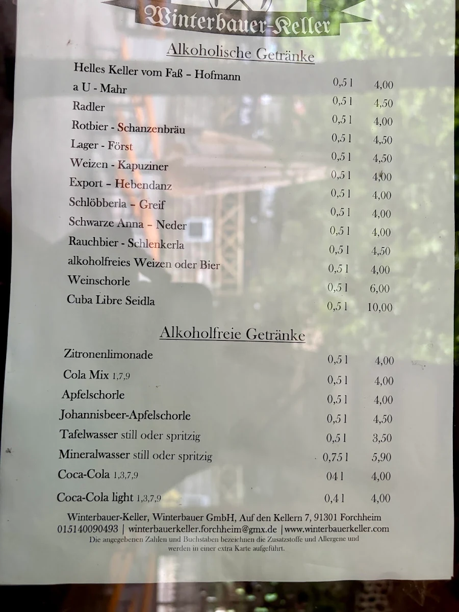 Speisekarte photo 1