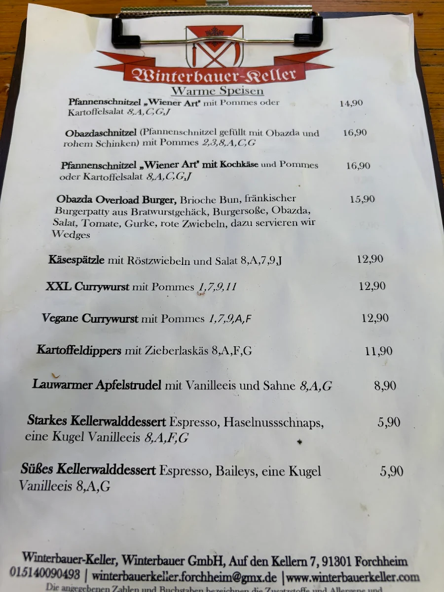 Speisekarte photo 4