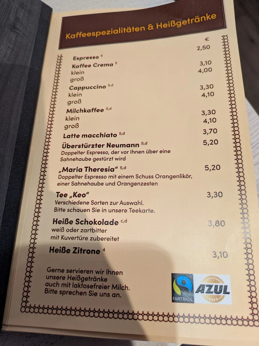 Speisekarte, Bäckerei-Konditorei-Bochtler