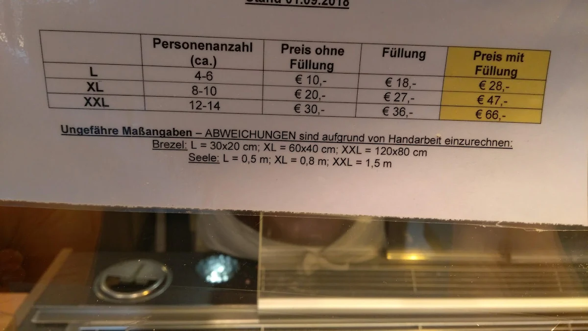 Speisekarte, Bäckerei-Konditorei-Bochtler
