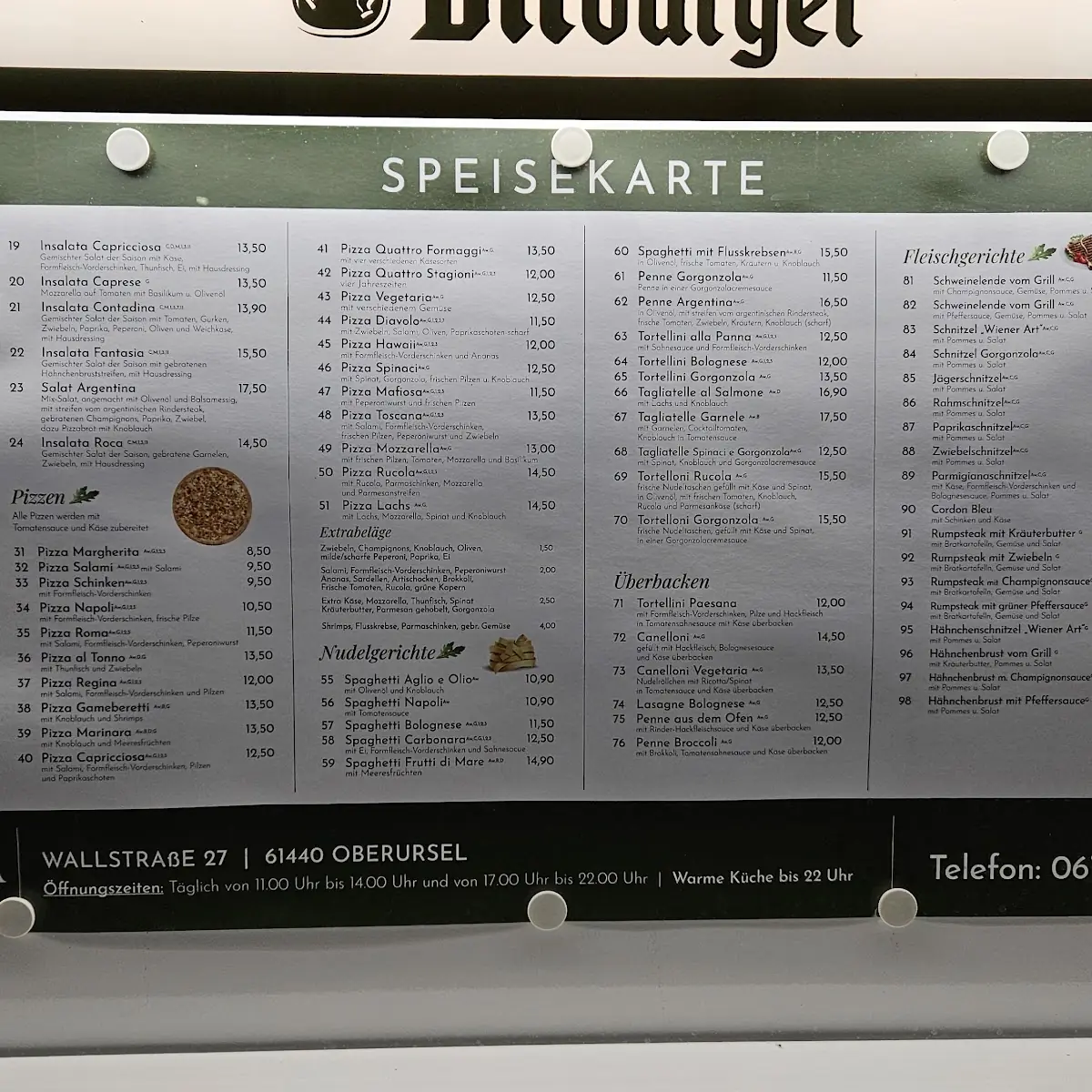 Speisekarte photo 2
