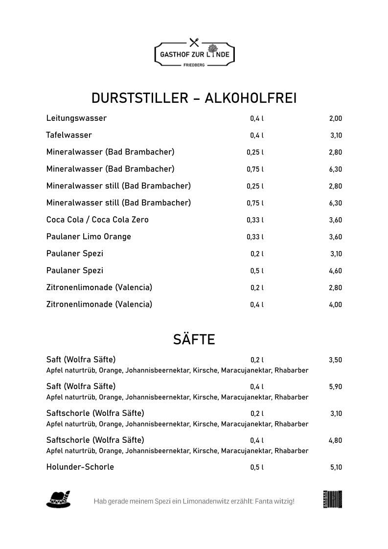 Speisekarte photo 2