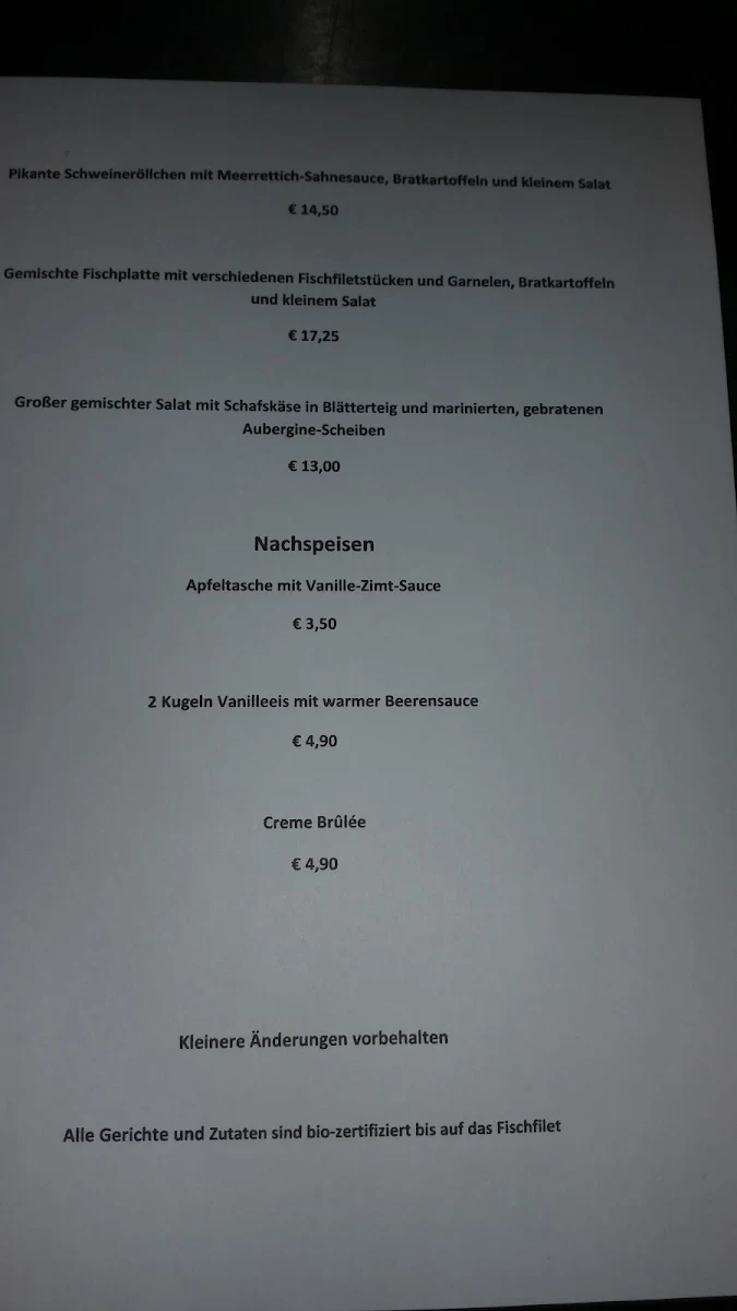 Speisekarte photo 5