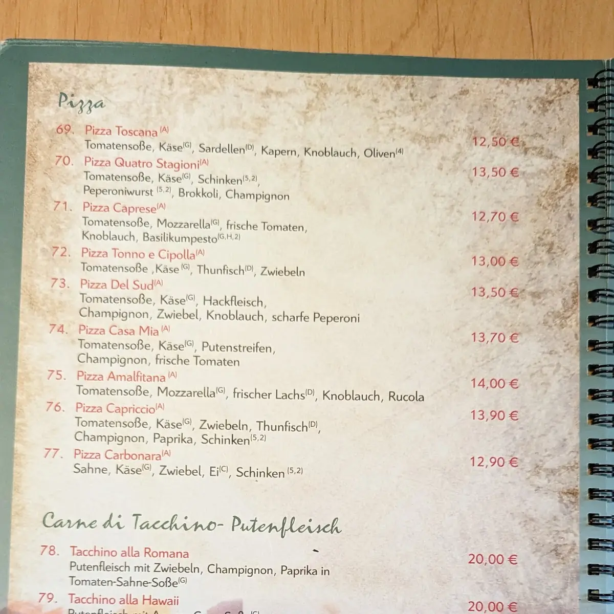 Speisekarte photo 2
