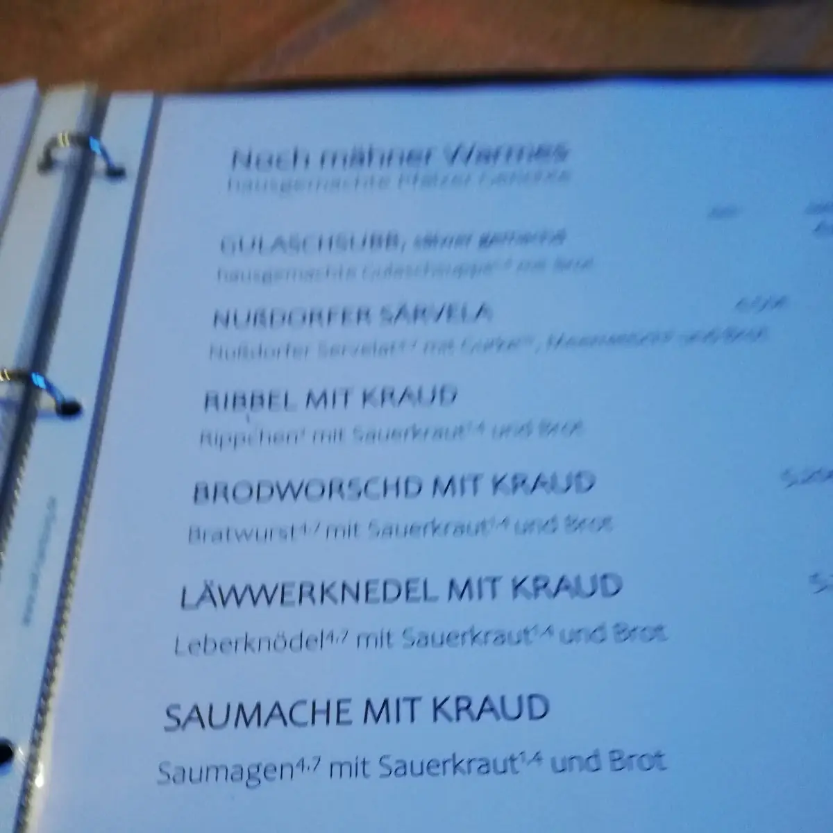 Speisekarte photo 6