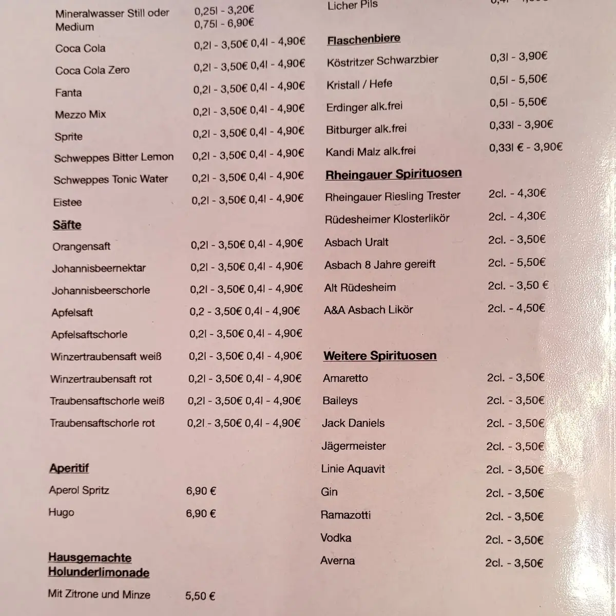 Speisekarte photo 2