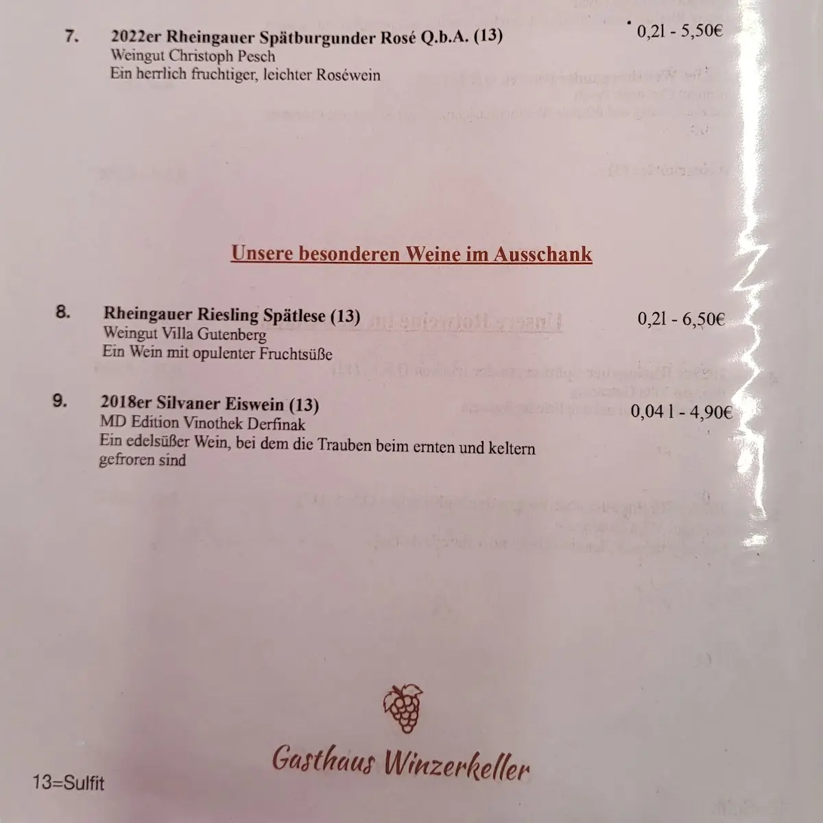 Speisekarte photo 3