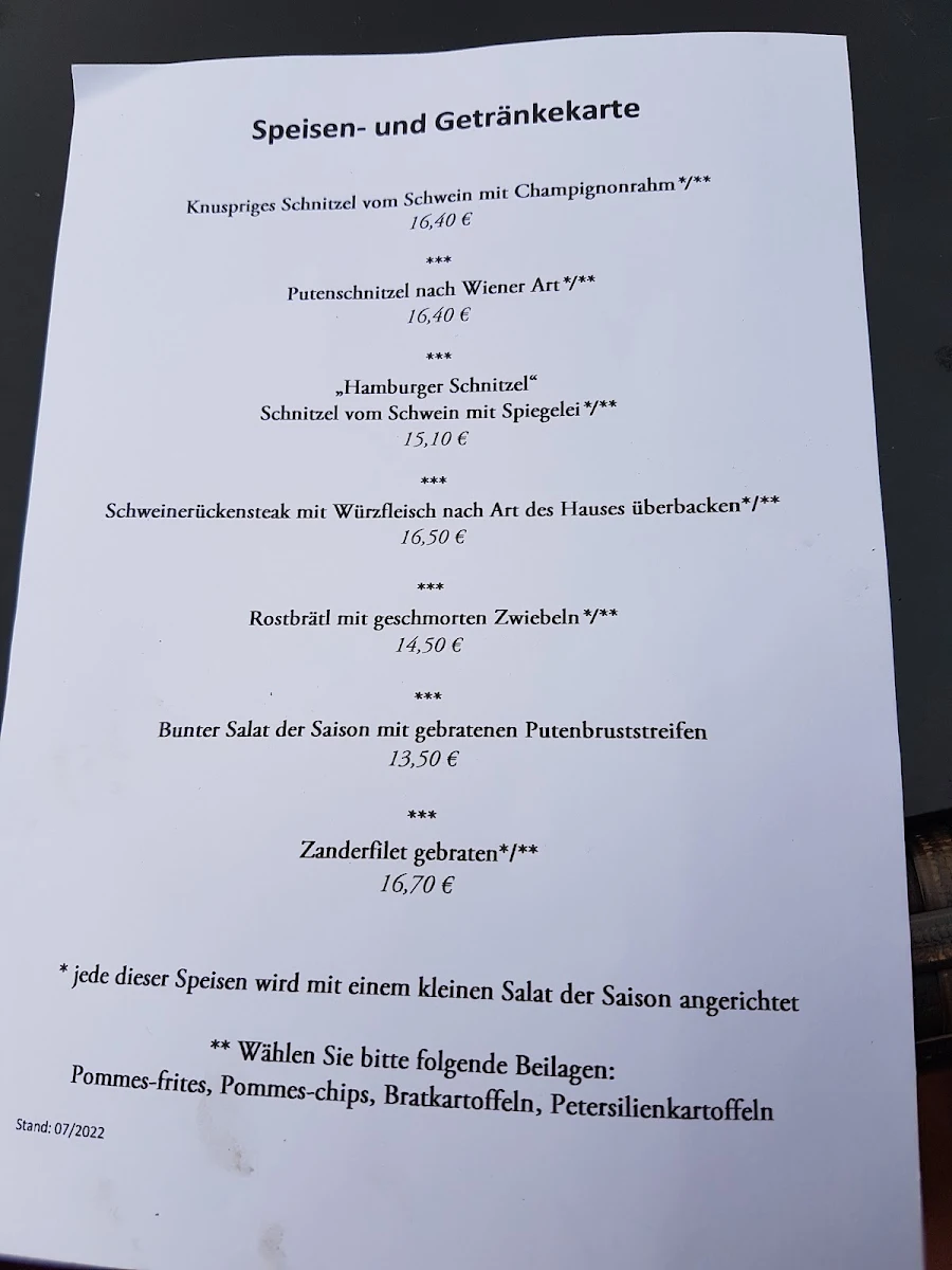 Speisekarte photo 1
