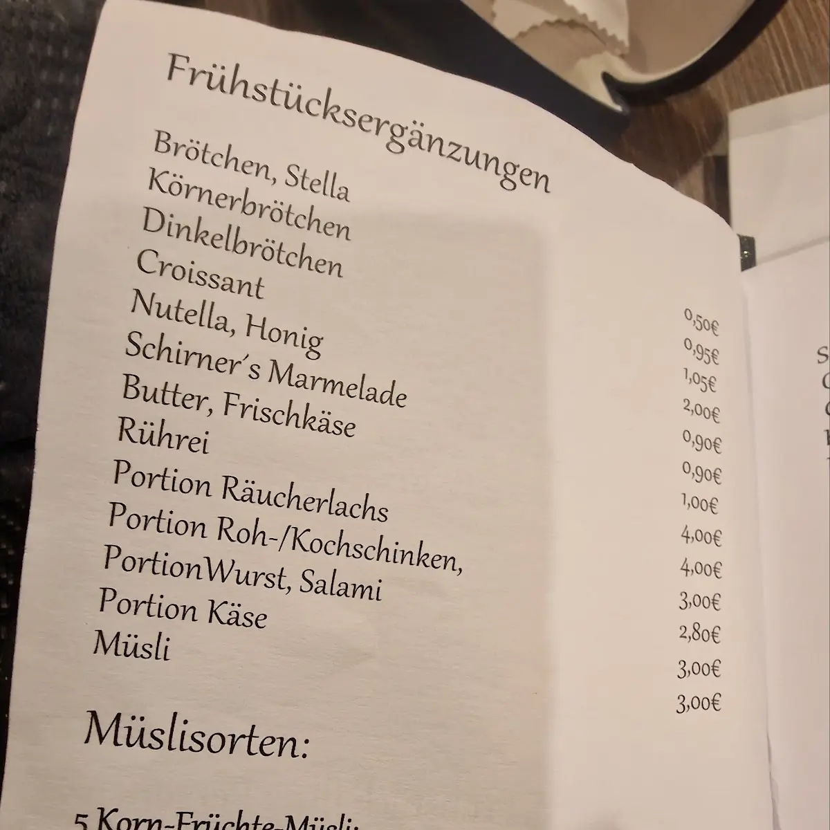 Speisekarte photo 2