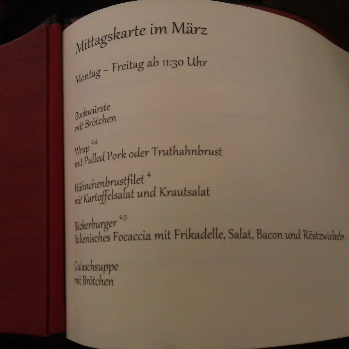 Speisekarte photo 6