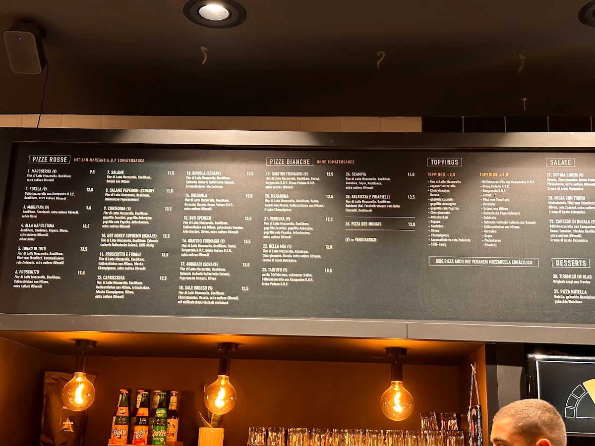 Speisekarte, 480 GRADI • Pizzeria Napoletana