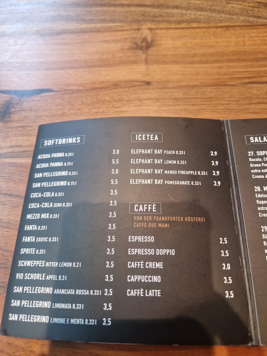 Speisekarte, 480 GRADI • Pizzeria Napoletana