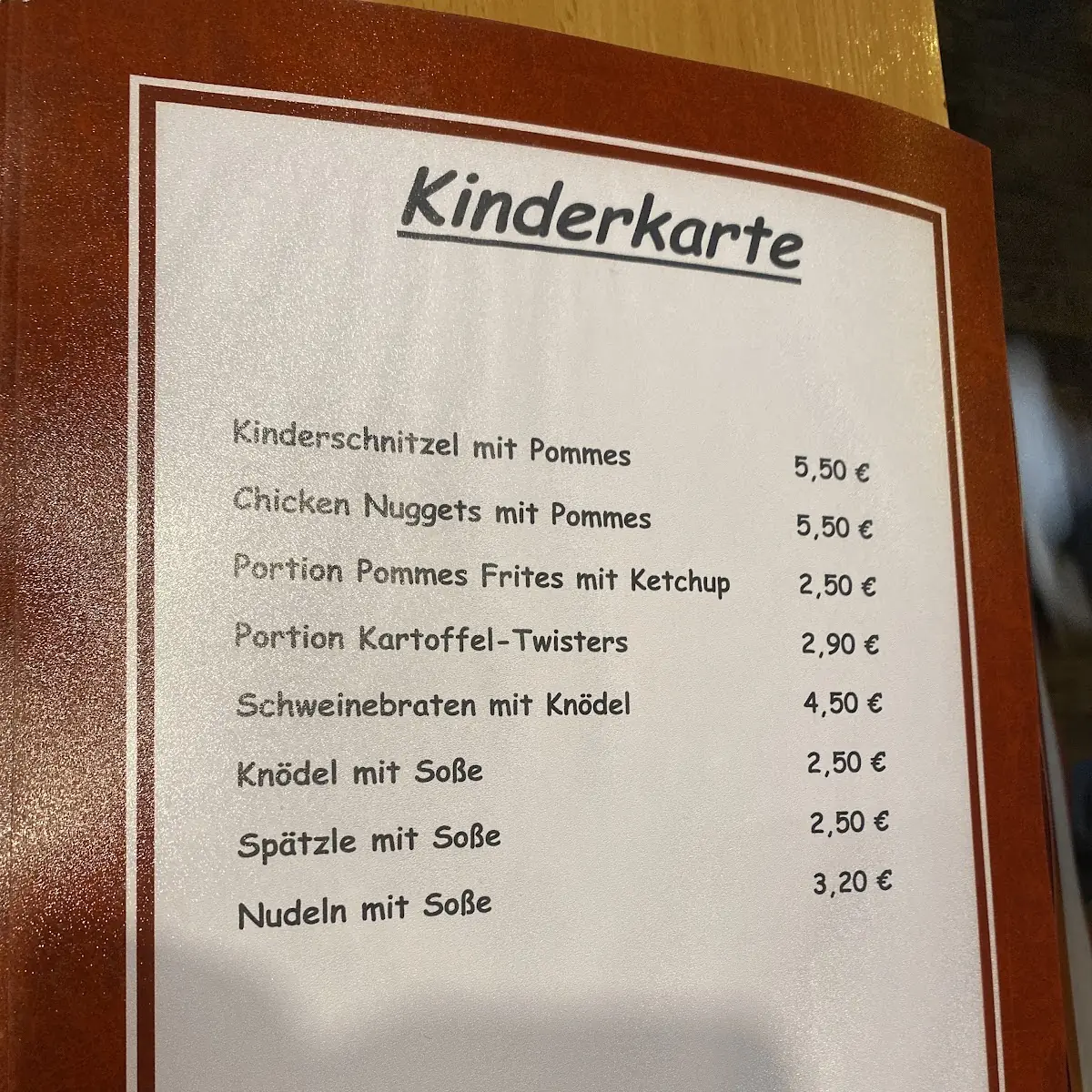 Speisekarte photo 3