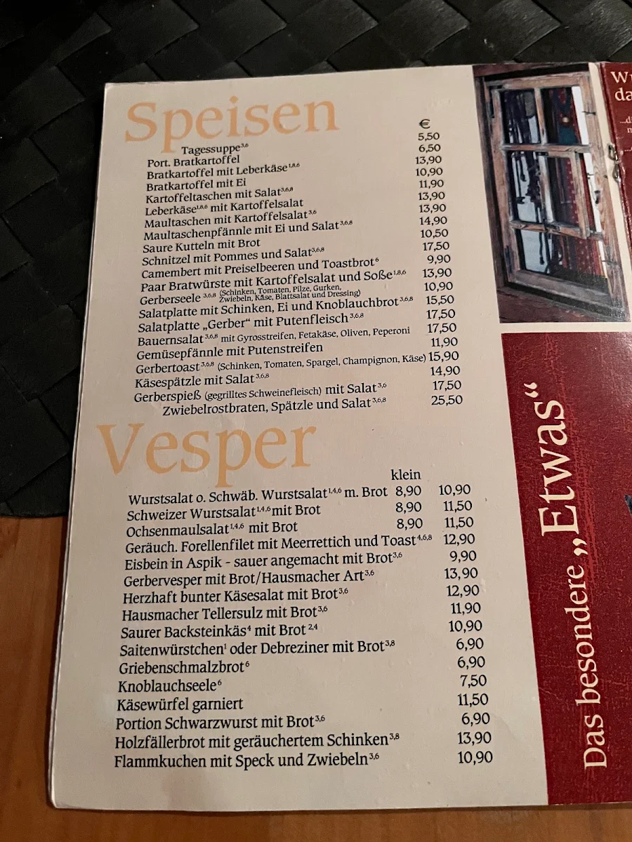 Speisekarte photo 2