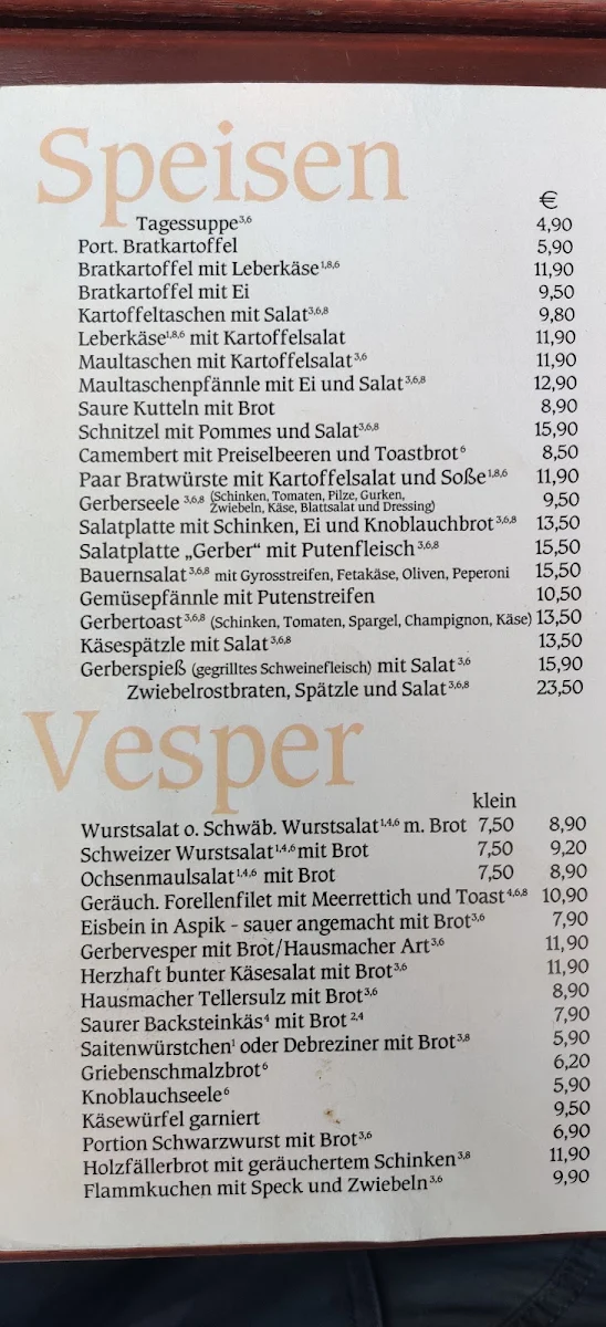 Speisekarte photo 4