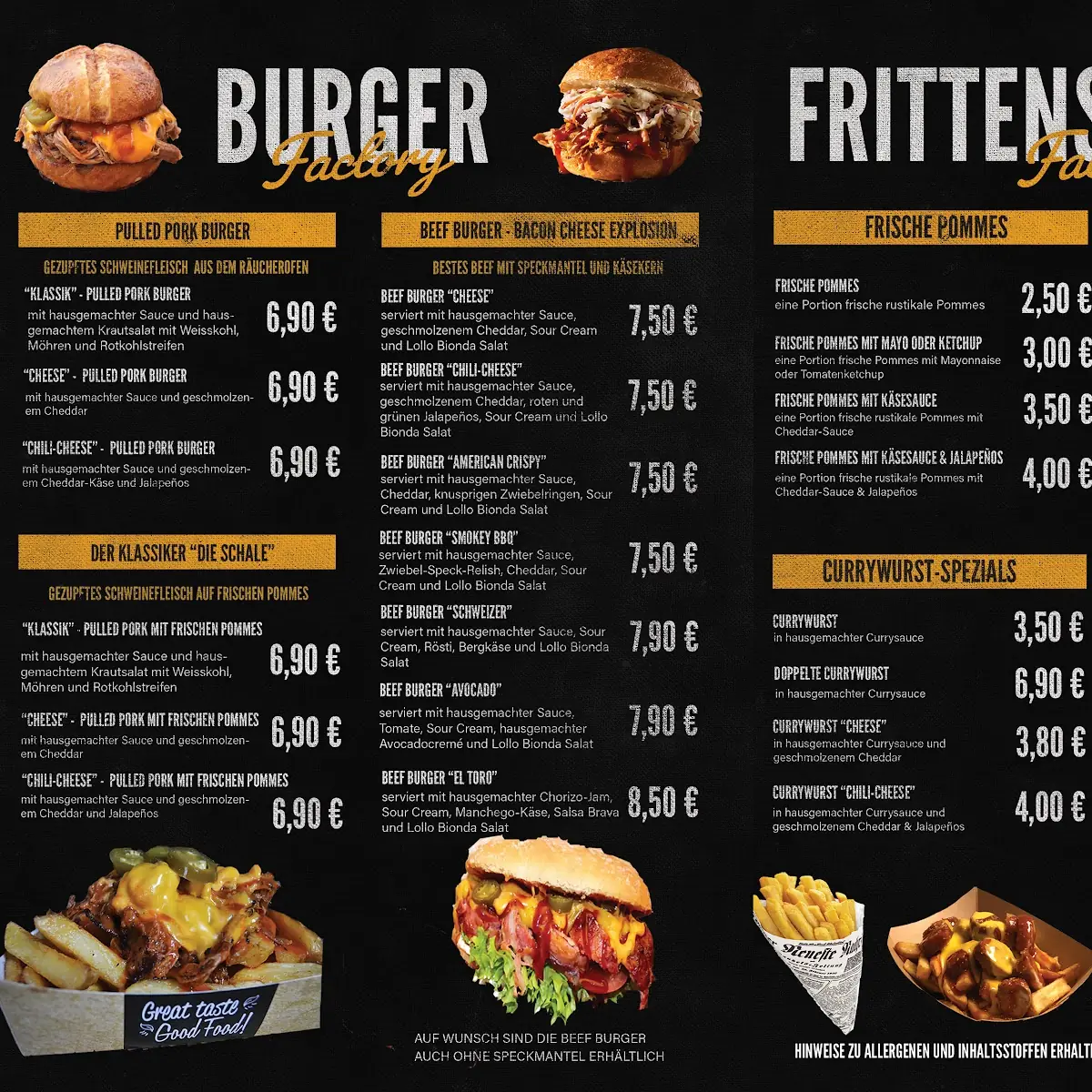 Speisekarte, La Tapita - Food Truck - Tapas & Burger