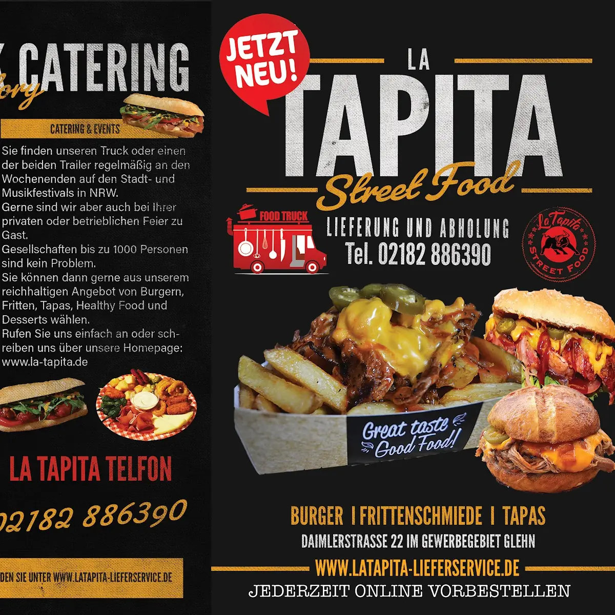 Speisekarte, La Tapita - Food Truck - Tapas & Burger