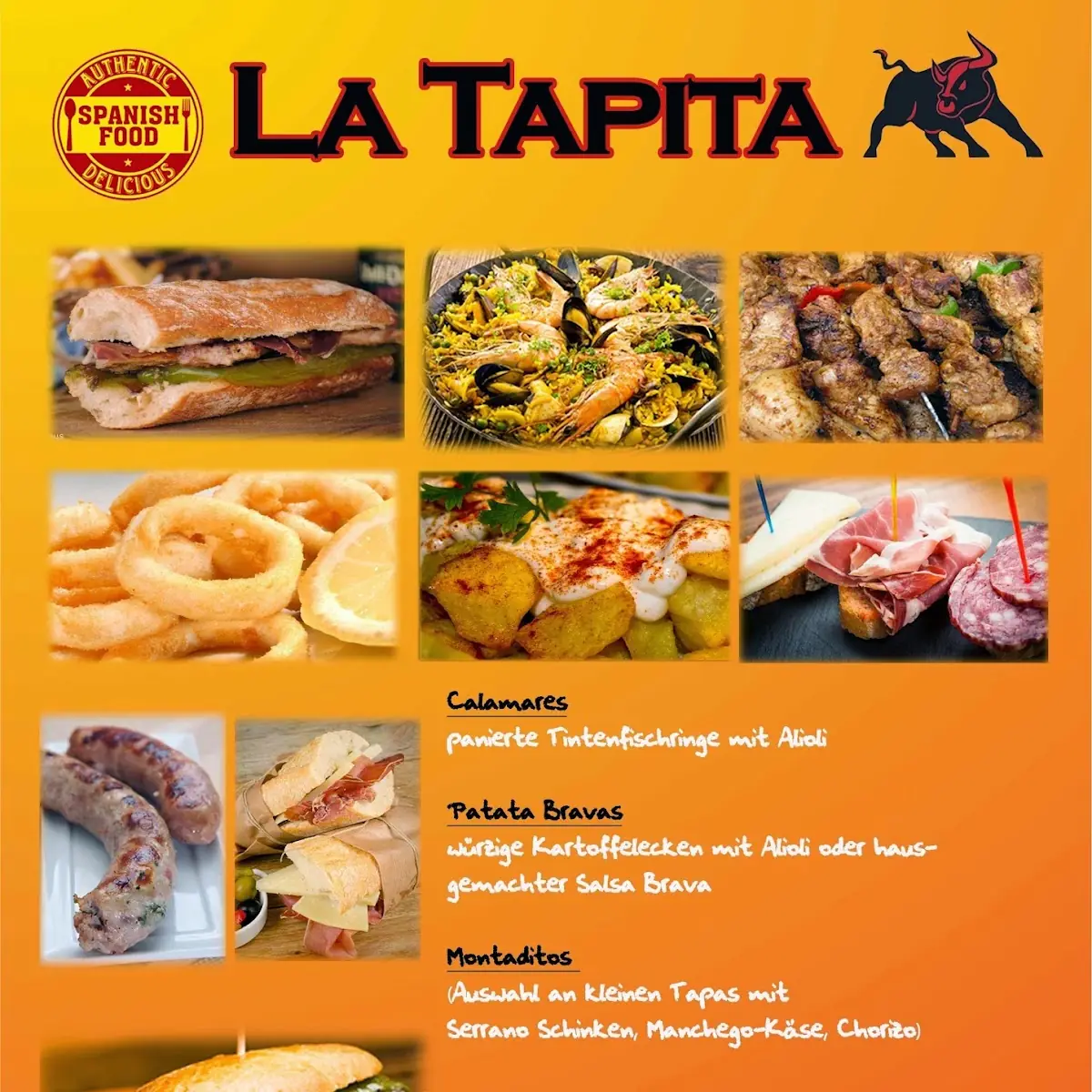 Speisekarte, La Tapita - Food Truck - Tapas & Burger