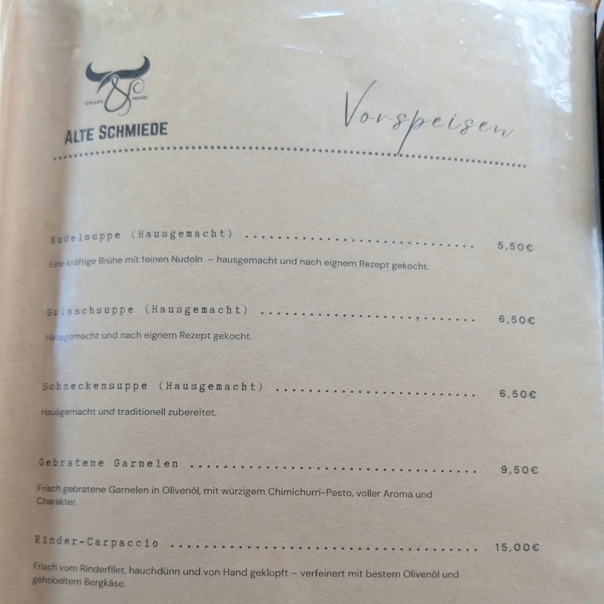 Speisekarte photo 2