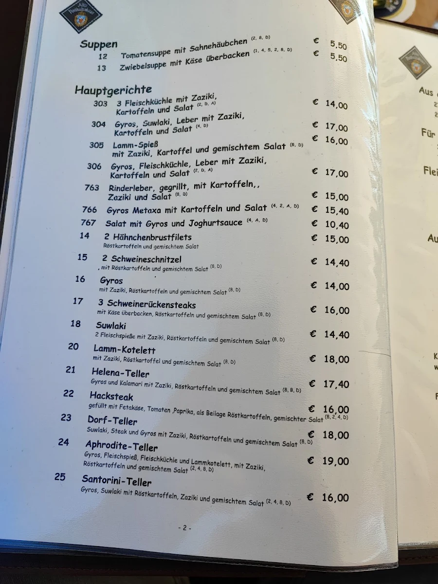 Speisekarte photo 2