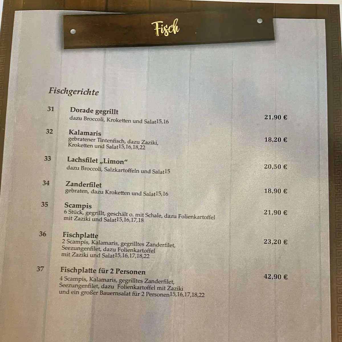 Speisekarte photo 6