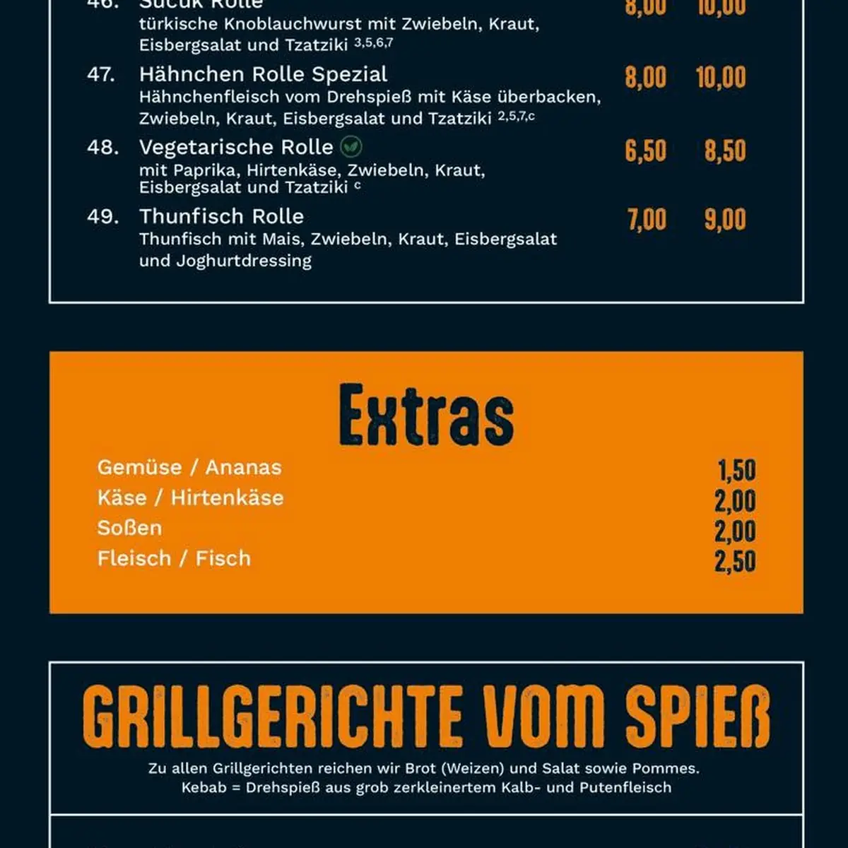 Speisekarte photo 2