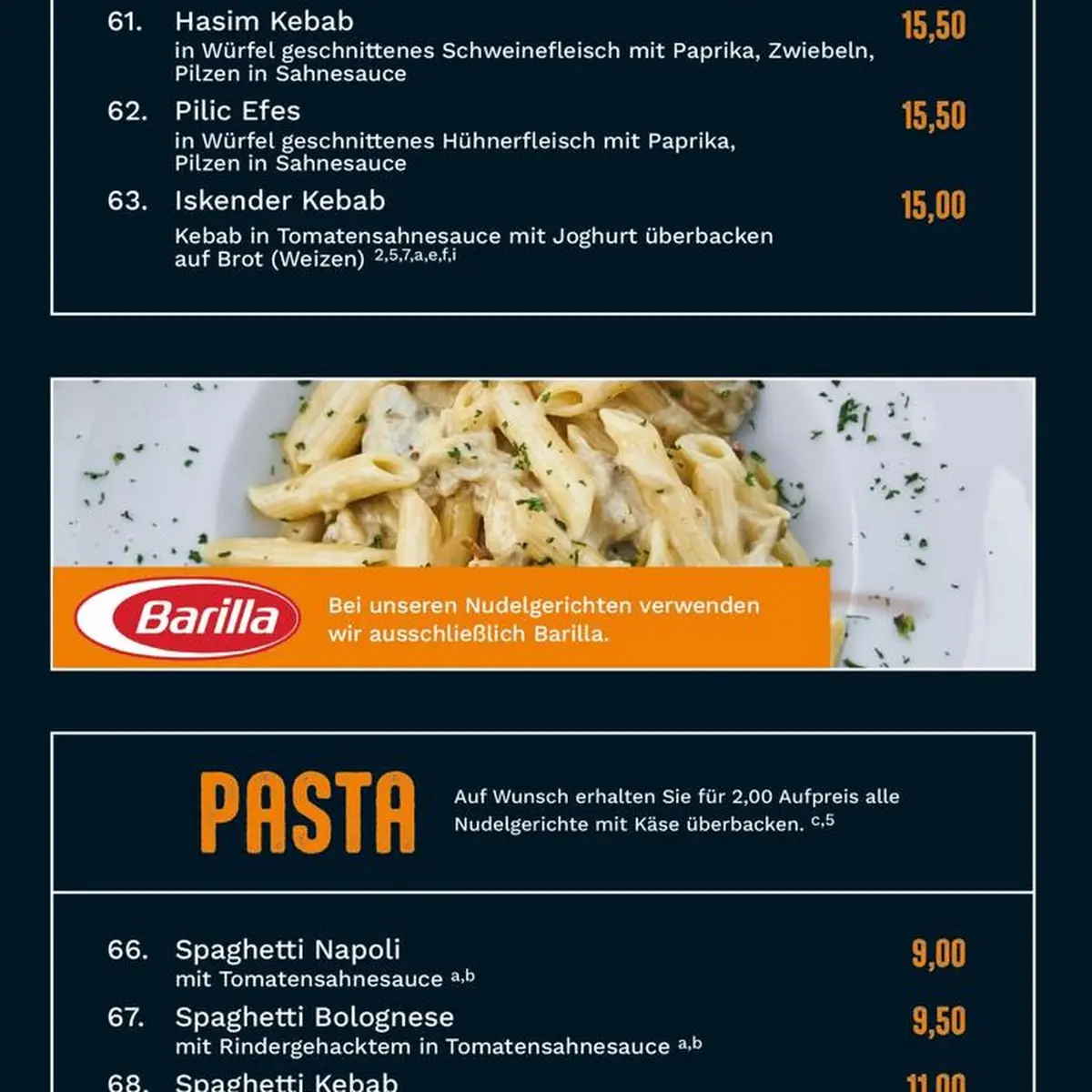 Speisekarte photo 4