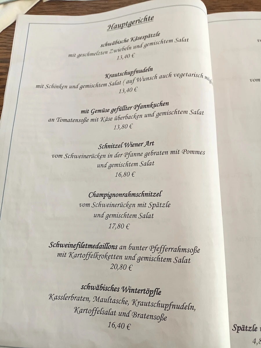 Speisekarte photo 2