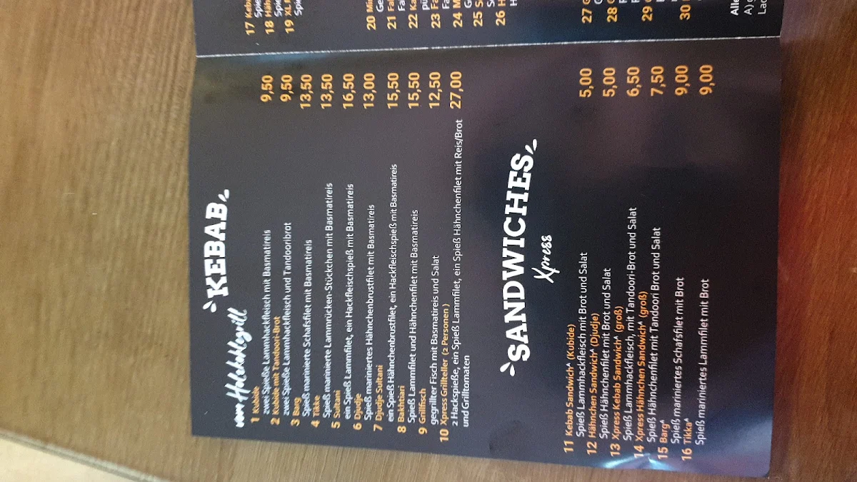 Speisekarte photo 2