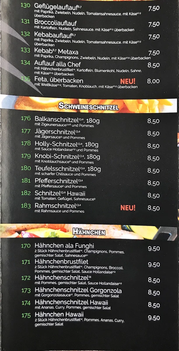 Speisekarte, La Viva Pizza & Döner