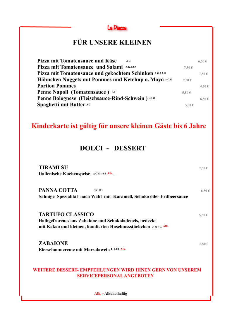 Speisekarte photo 2