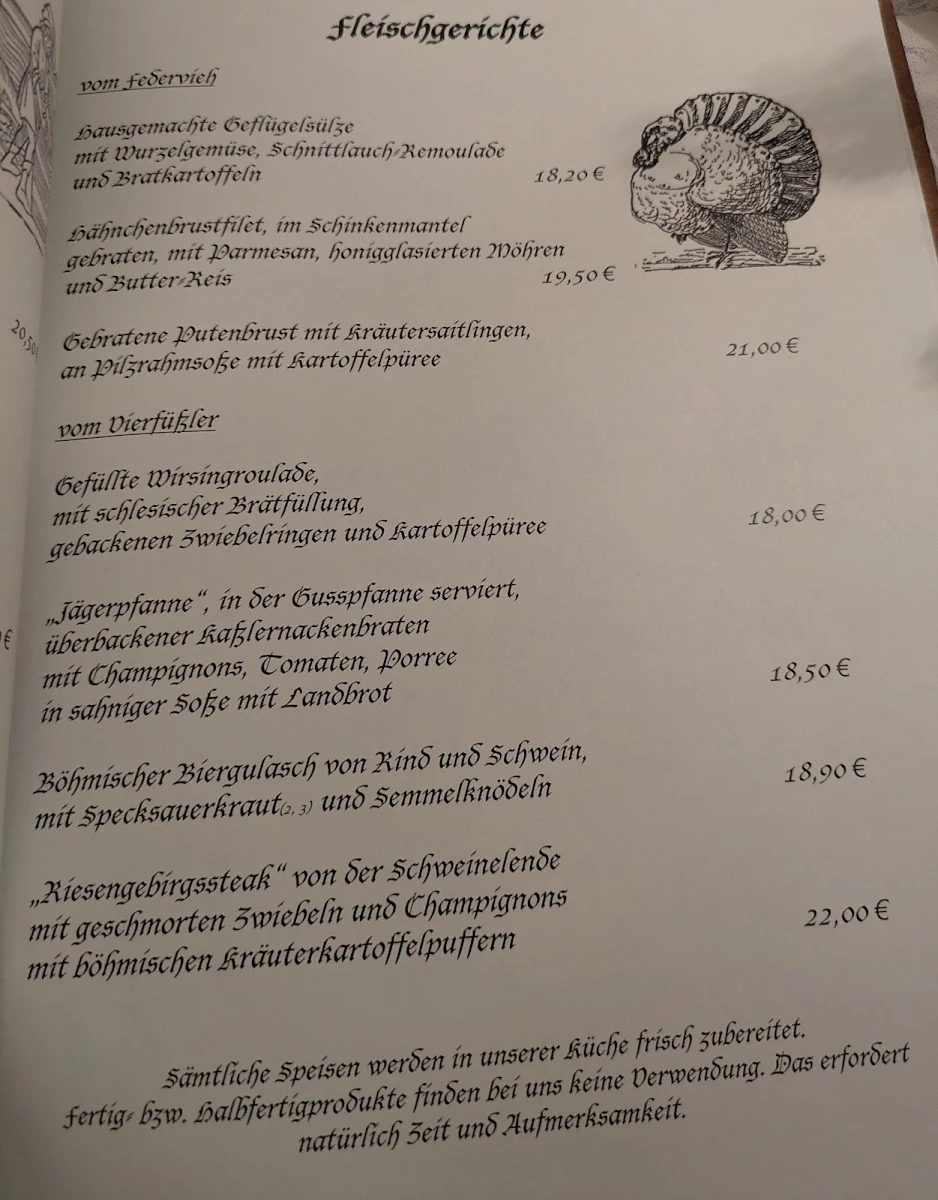 Speisekarte photo 2